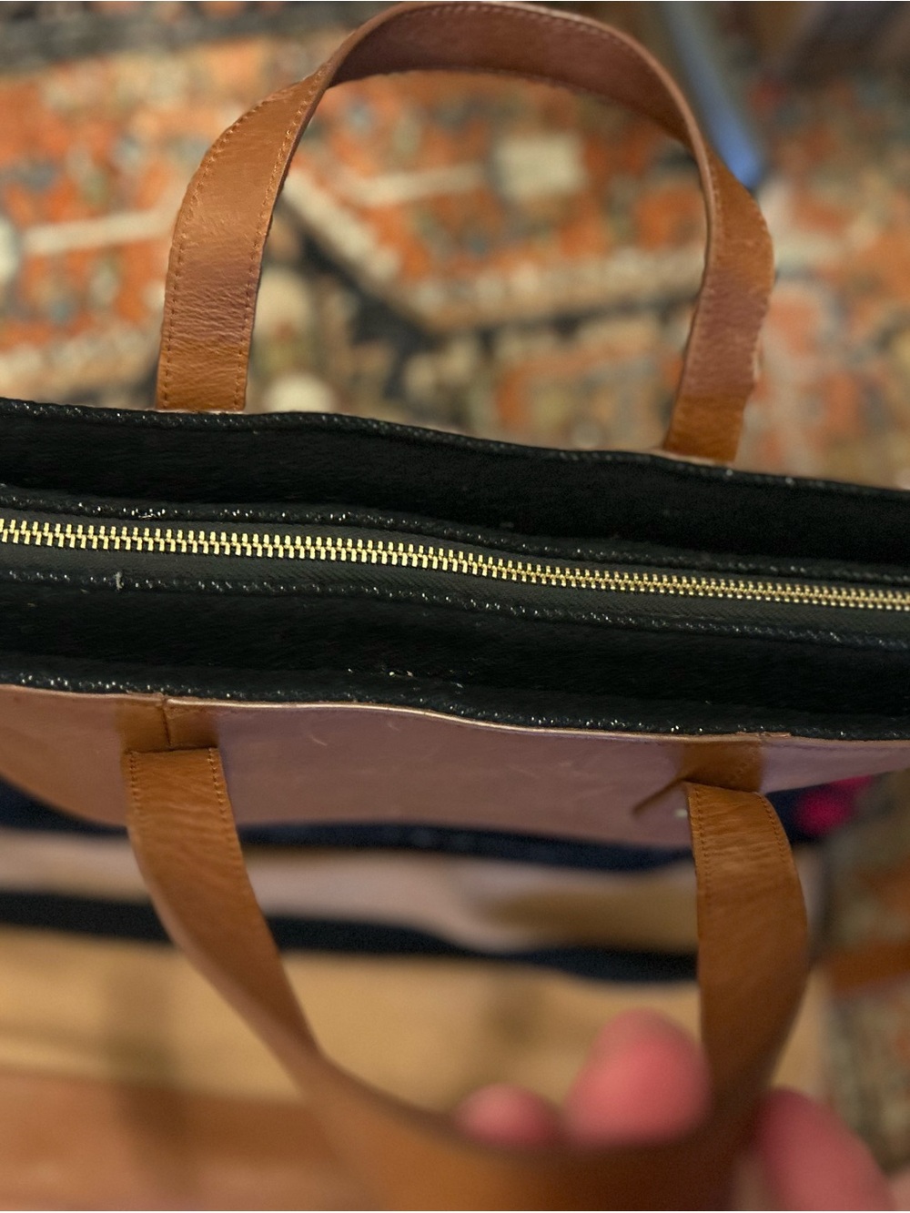 Pendleton Leather & Wool Laptop / Messenger Tote - Picture 8 of 10